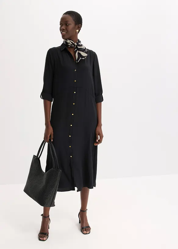 Robe-chemise avec dentelle, bonprix