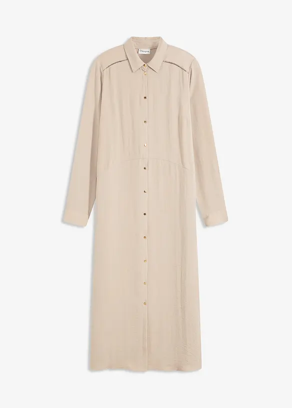 Robe-chemise avec dentelle, bonprix