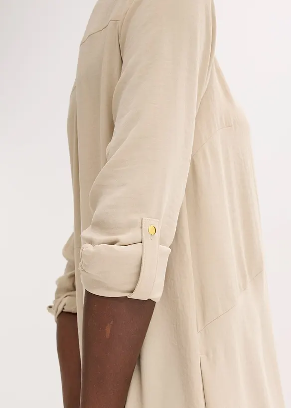 Robe-chemise avec dentelle, bonprix