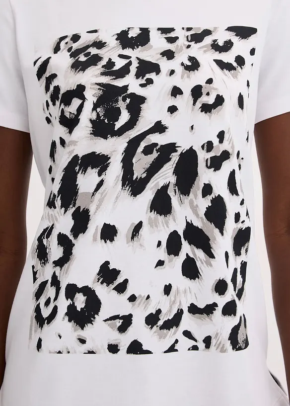 T-shirt à imprimé léopard, bonprix