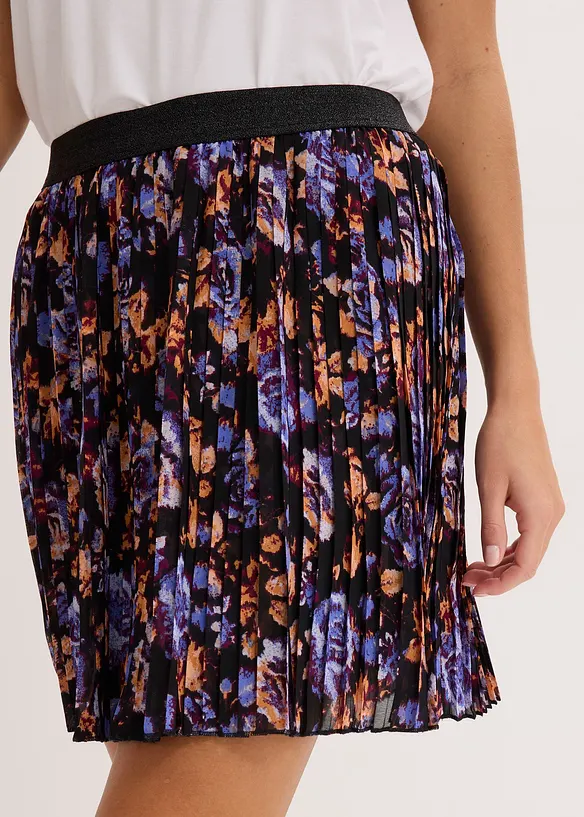 Mini-jupe plissée, bonprix