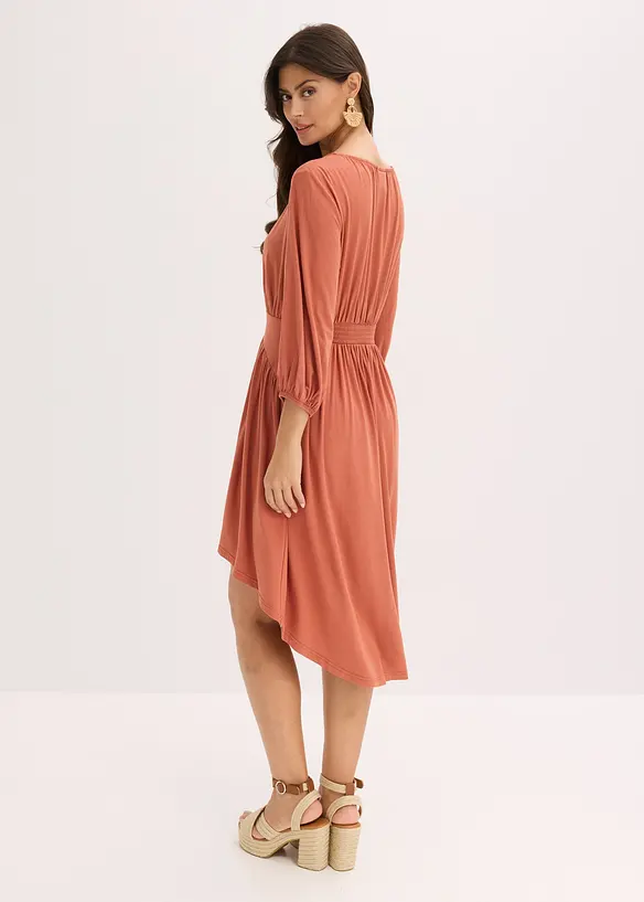 Robe en jersey avec fronces, bonprix