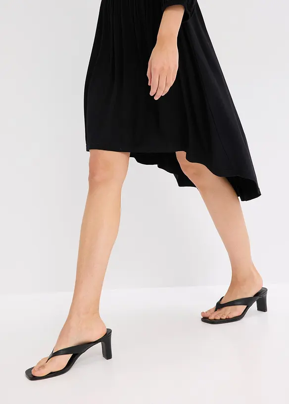 Robe en jersey avec fronces, bonprix