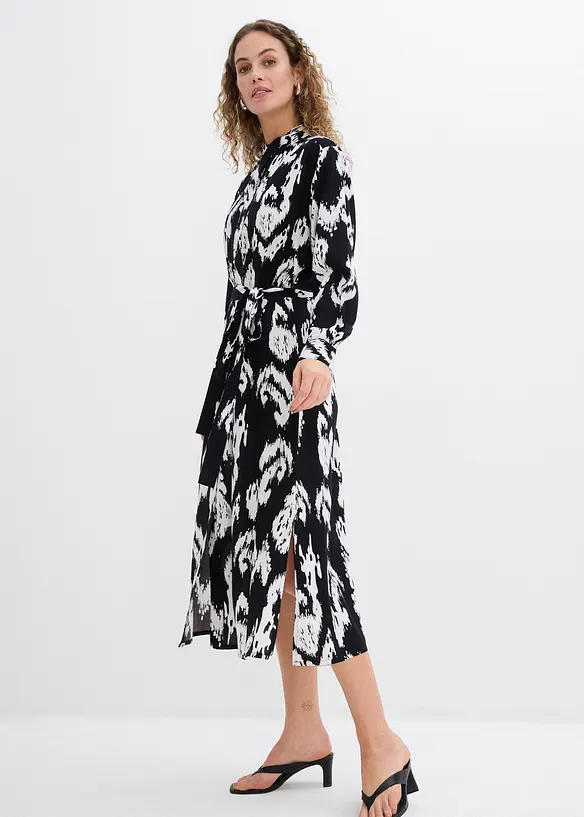 Robe-chemise en viscose fluide, bonprix