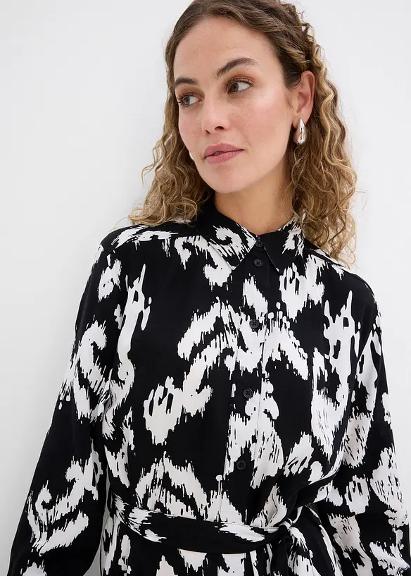 Robe-chemise en viscose fluide, bonprix