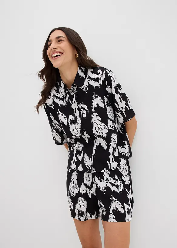 Chemisier en viscose avec imprimé ethnique, bonprix