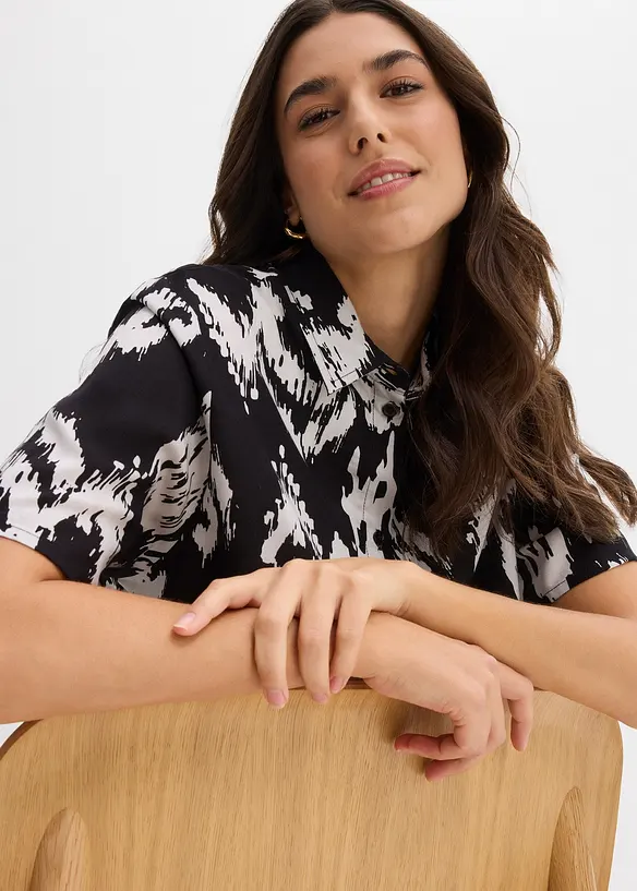 Chemisier en viscose avec imprimé ethnique, bonprix