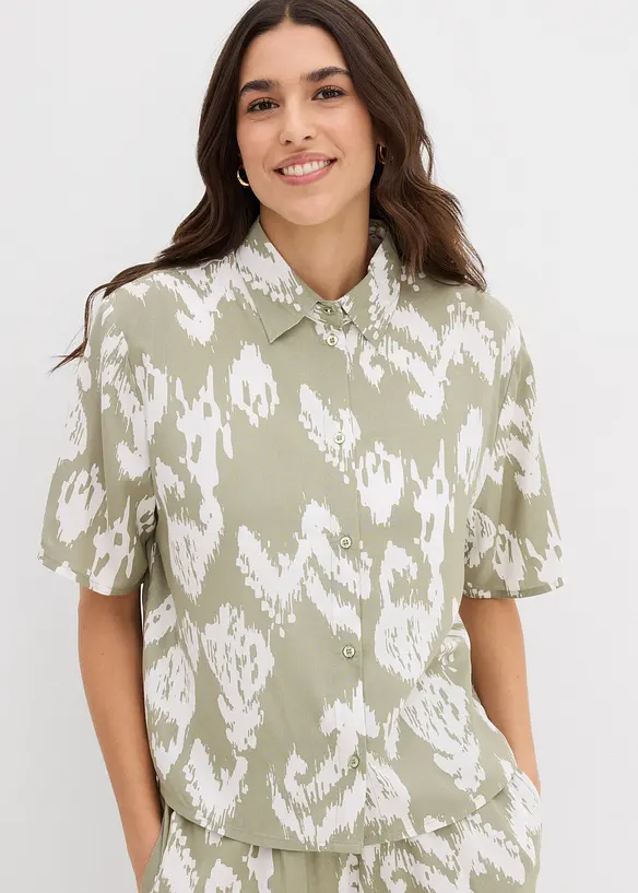 Chemisier en viscose avec imprimé ethnique, bonprix