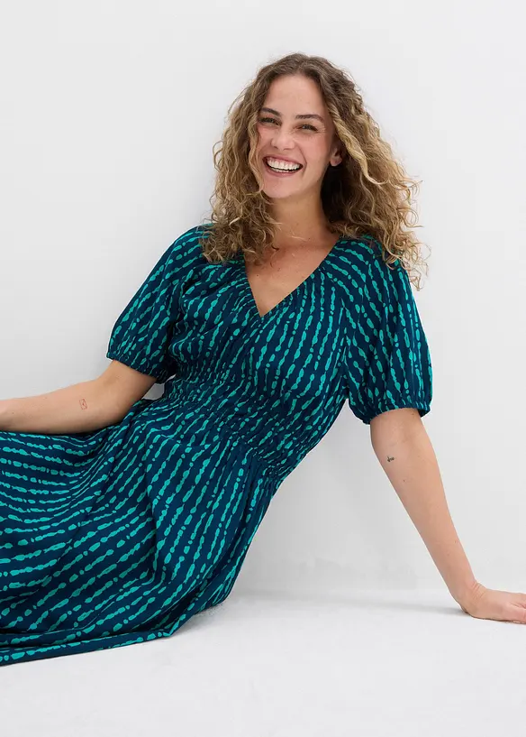 Robe midi en viscose douce, bonprix