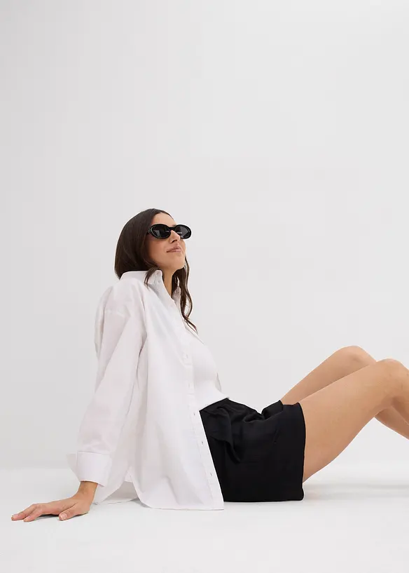 Short à taille élastiquée en viscose, bonprix