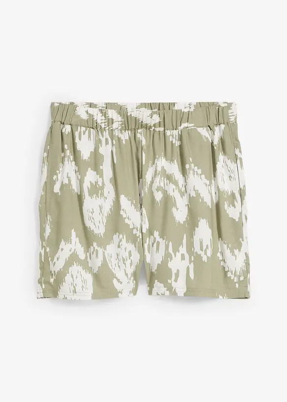 Short à taille élastiquée en viscose, bonprix