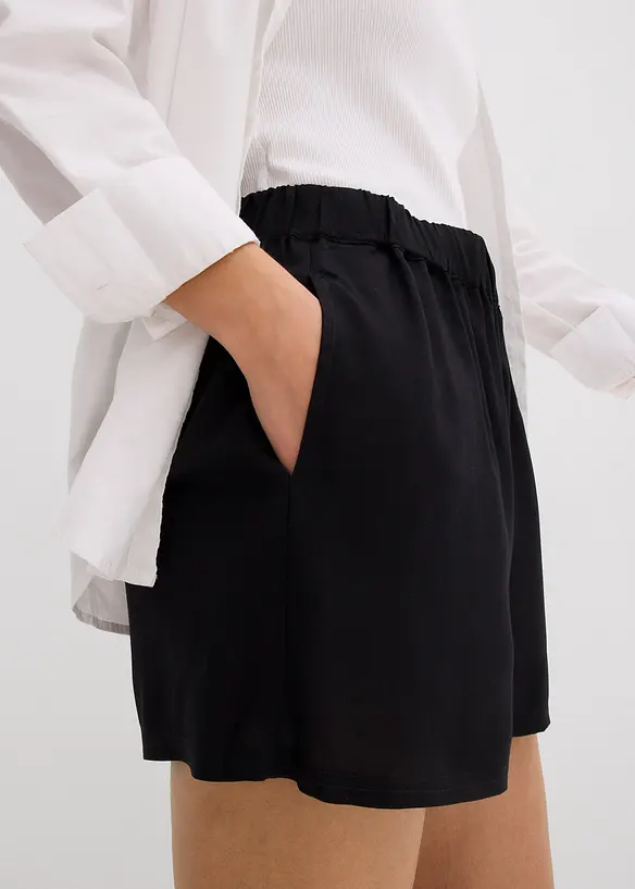 Short à taille élastiquée en viscose, bonprix