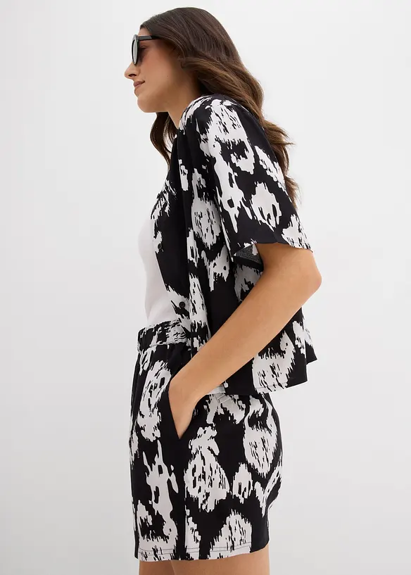 Short à taille élastiquée en viscose, bonprix