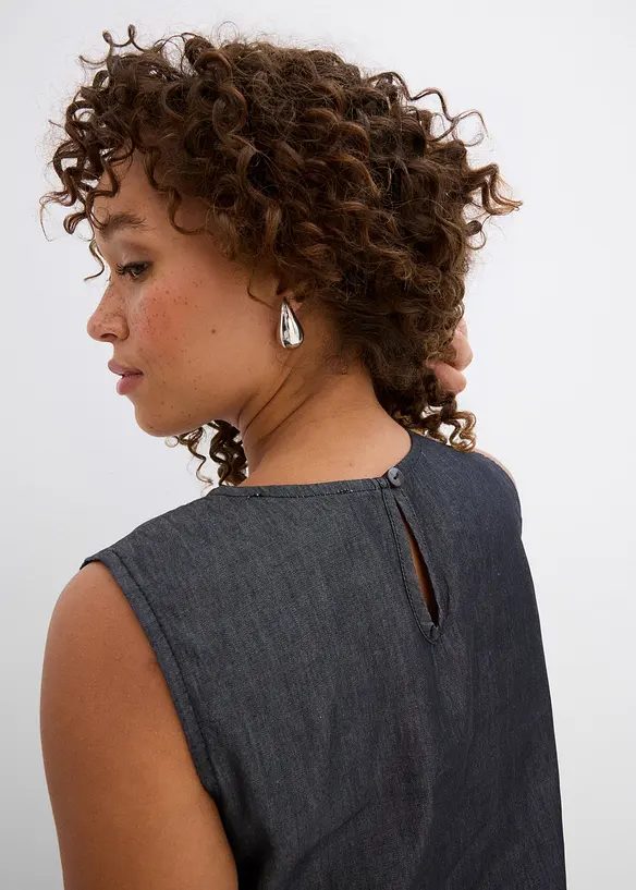 Top en jean de coton, bonprix