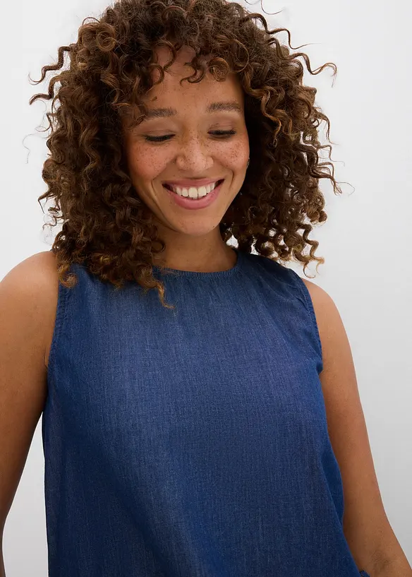 Top en jean de coton, bonprix