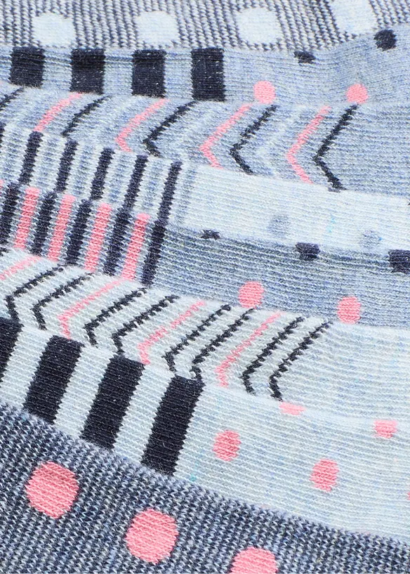 Lot de 8 paires de socquettes coton, bonprix