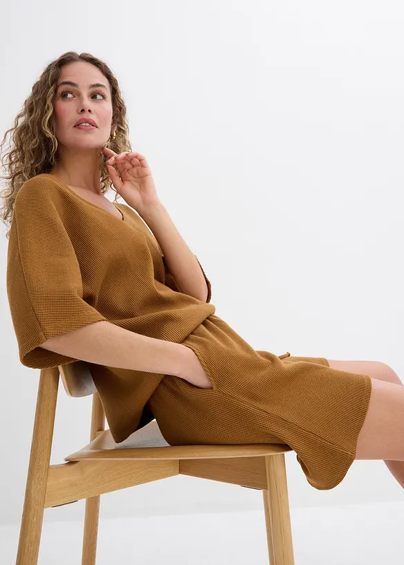 Short texturé 100% coton, bonprix