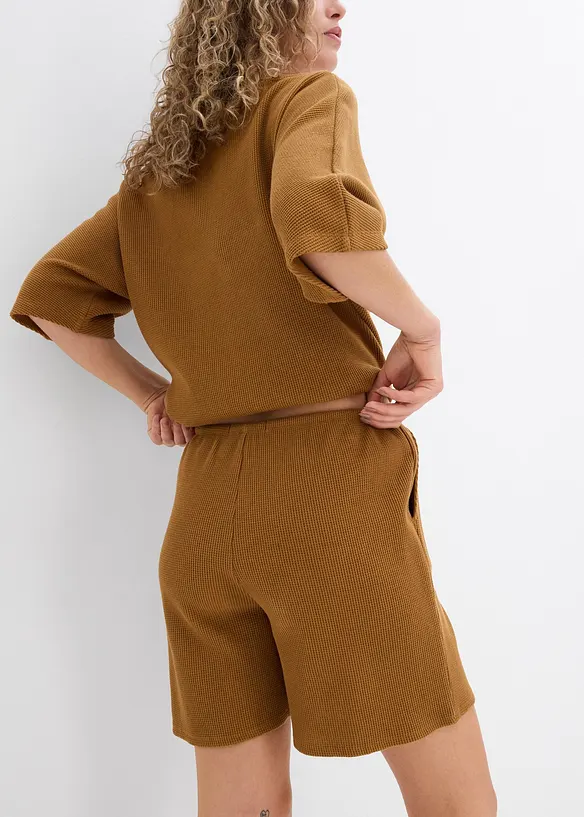 Short texturé 100% coton, bonprix