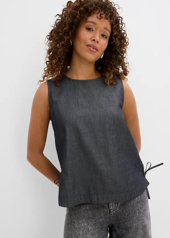 Top en jean de coton, bonprix