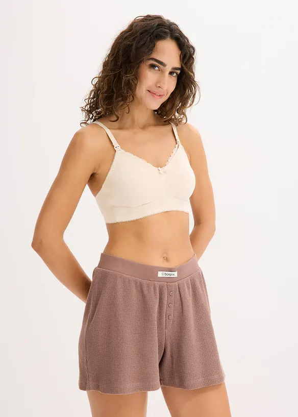 Lot de 2 soutiens-gorge d’allaitement coton, sans armatures, bonprix