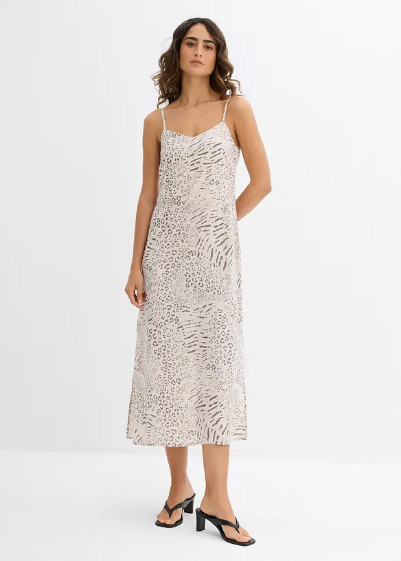 Robe à bretelles en viscose fluide, bonprix