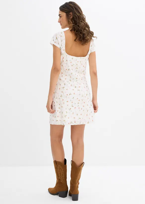 Robe en dentelle avec imprimé fleuri, bonprix