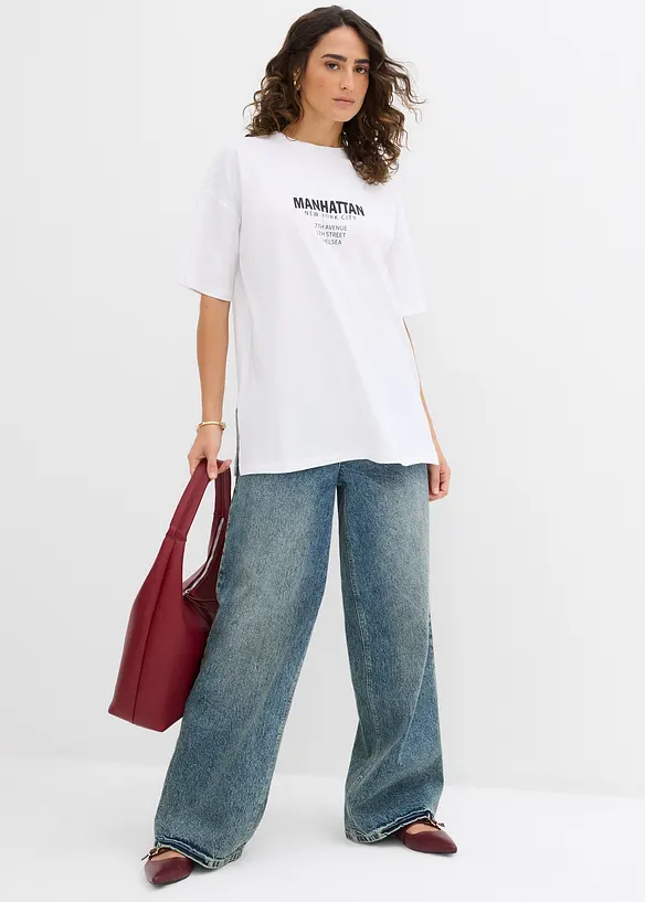 T-shirt oversize 100% coton, bonprix