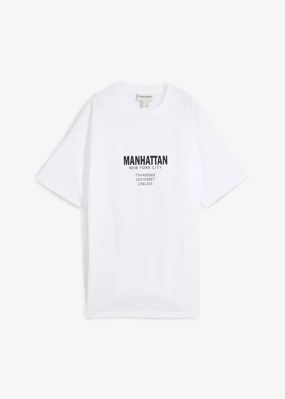 T-shirt oversize 100% coton, bonprix