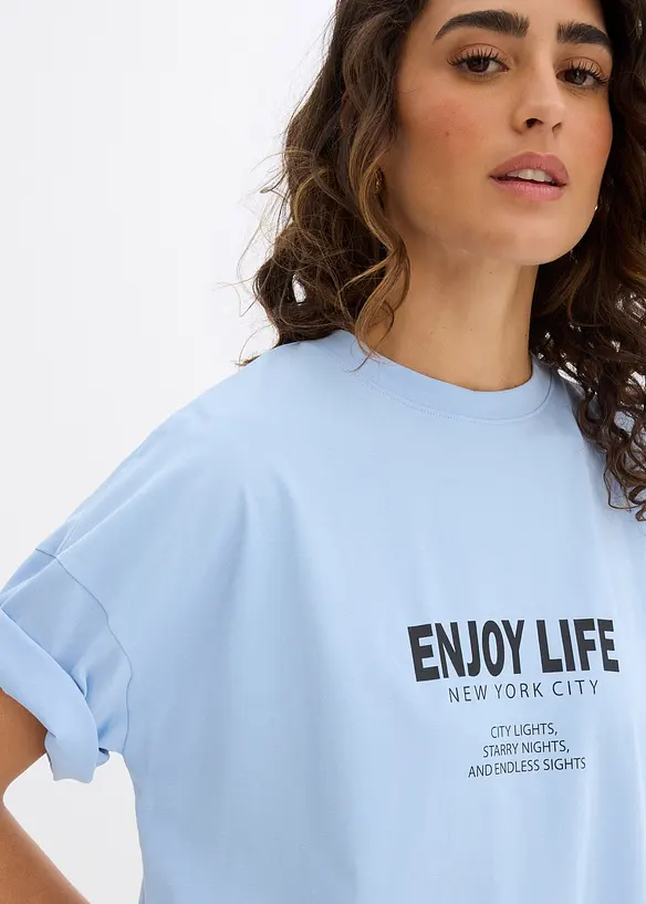 T-shirt oversize 100% coton, bonprix