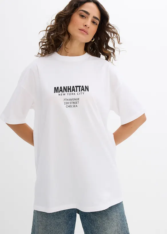 T-shirt oversize 100% coton, bonprix