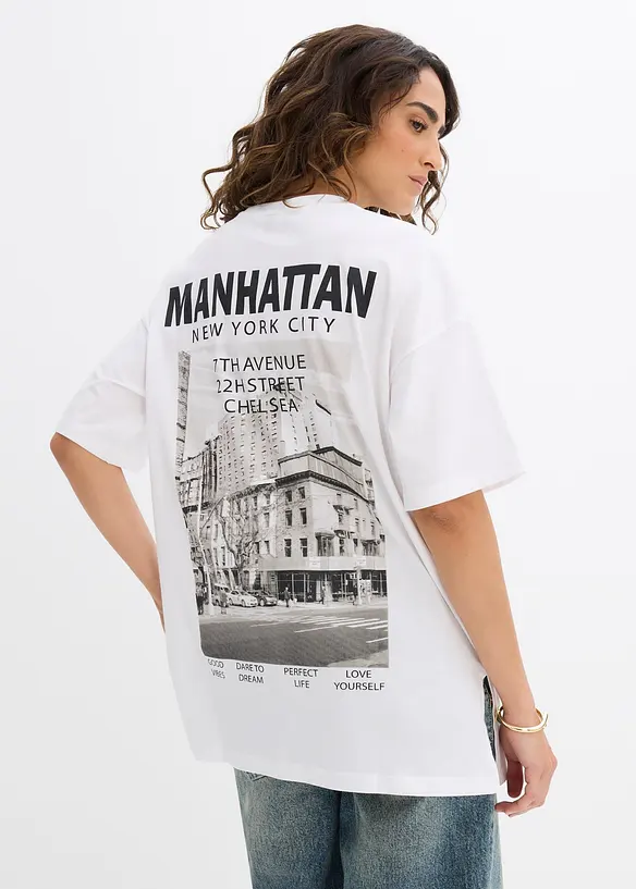 T-shirt oversize 100% coton, bonprix