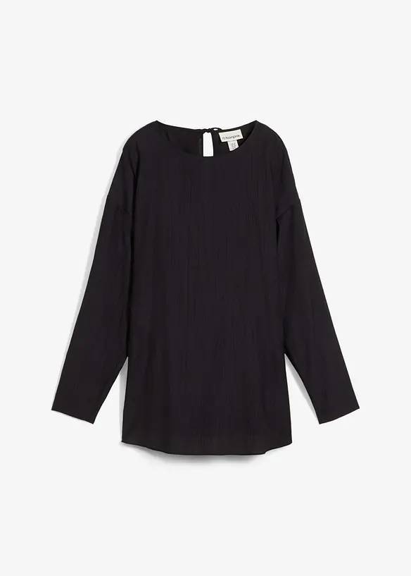 Blouse oversize en crépon de viscose mélangée, bonprix