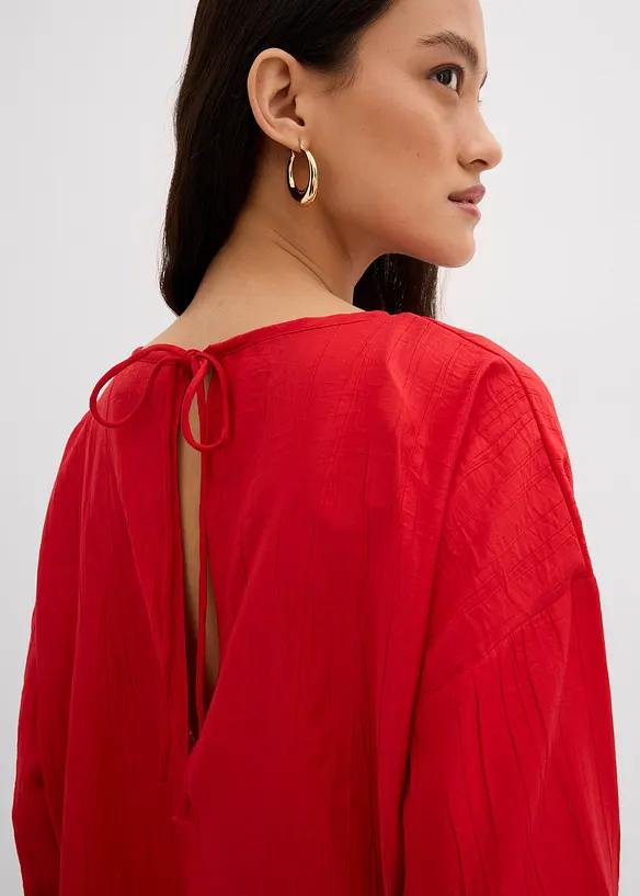 Blouse oversize en crépon de viscose mélangée, bonprix