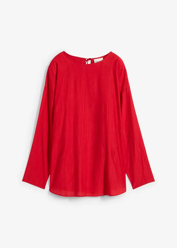 Blouse oversize en crépon de viscose mélangée, bonprix