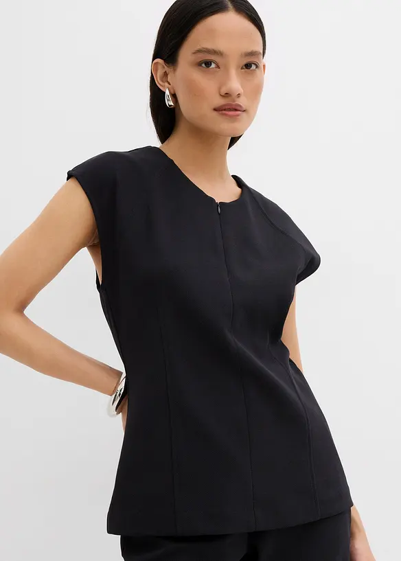 Top en maille piquée, bonprix