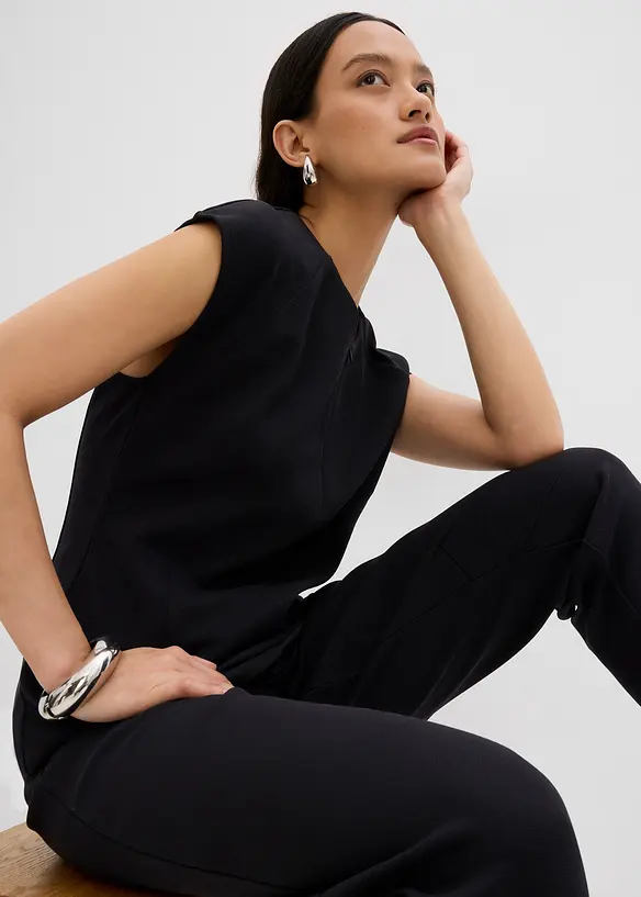 Top en maille piquée, bonprix