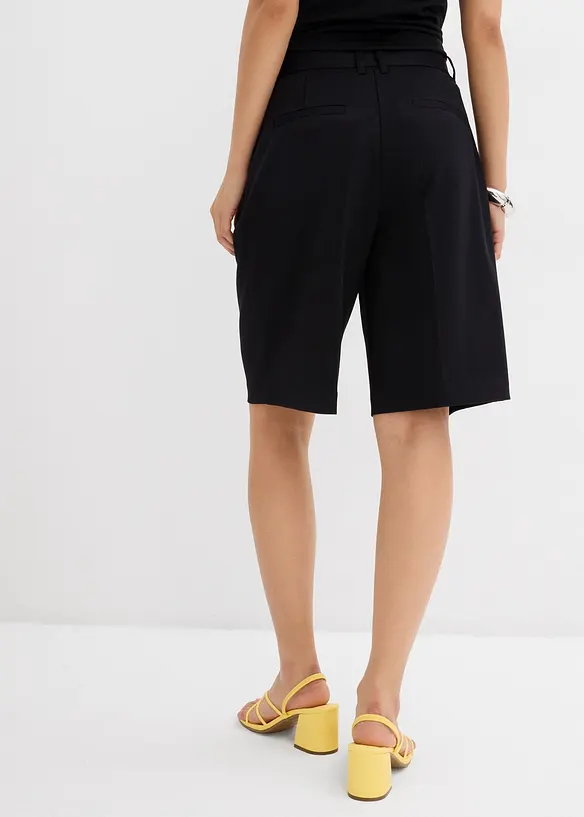 Bermuda à pinces en viscose mélangé, bonprix