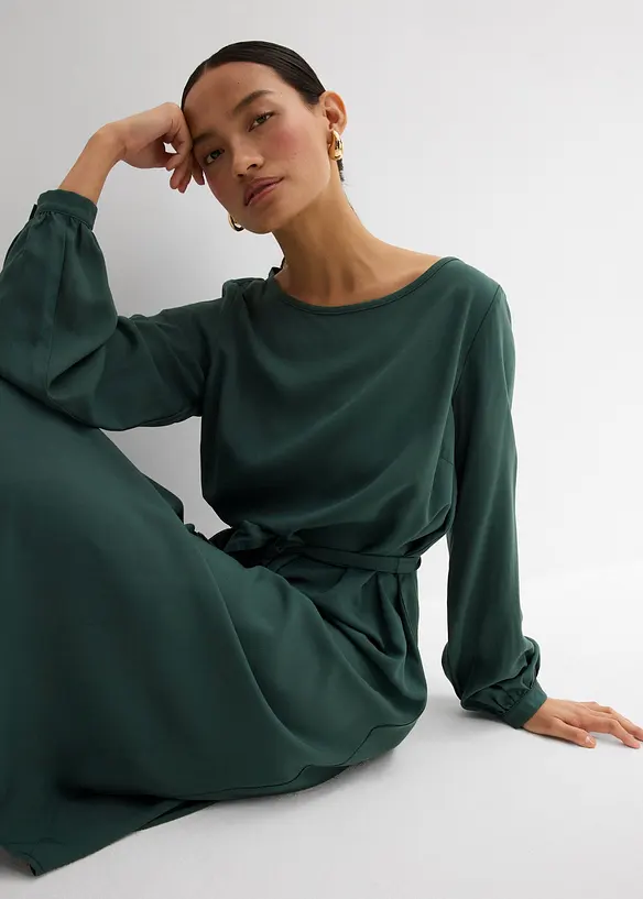 Robe midi en viscose, bonprix