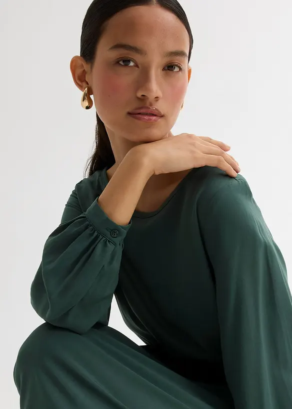 Robe midi en viscose, bonprix