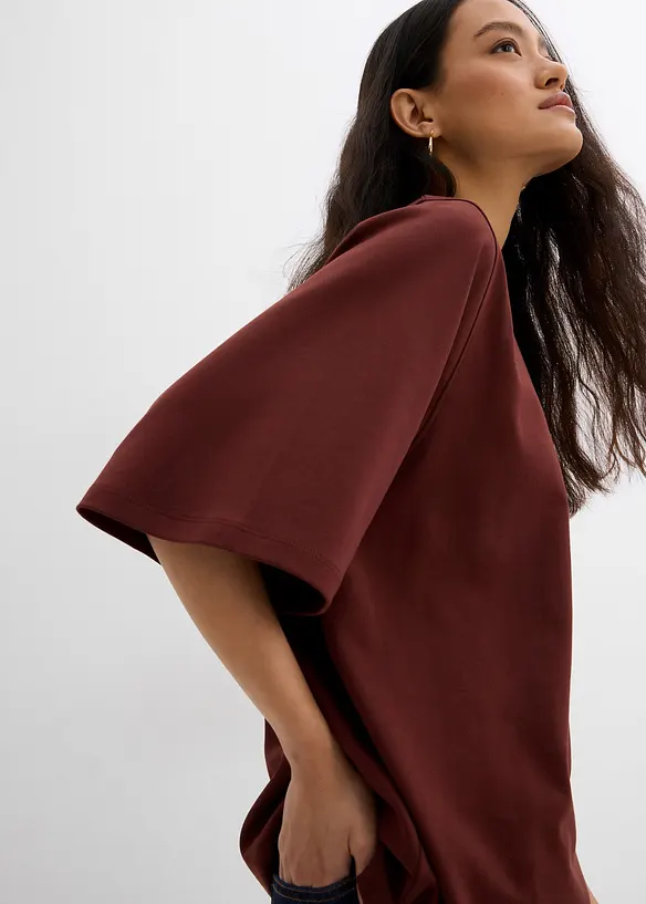 T-shirt oversize à manches amples, 100% coton, bonprix