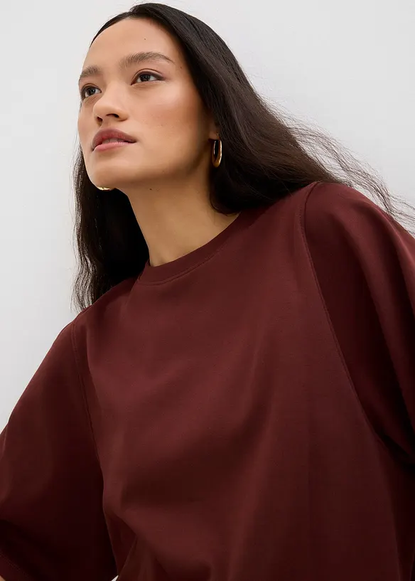T-shirt oversize à manches amples, 100% coton, bonprix