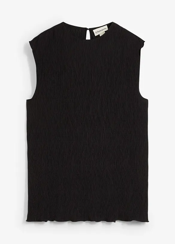 Top en crépon texturé, bonprix