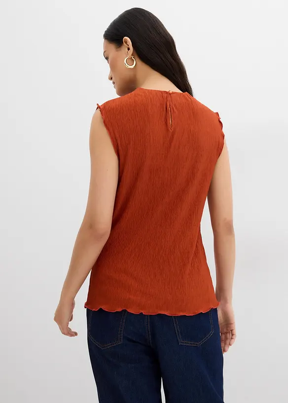 Top en crépon texturé, bonprix