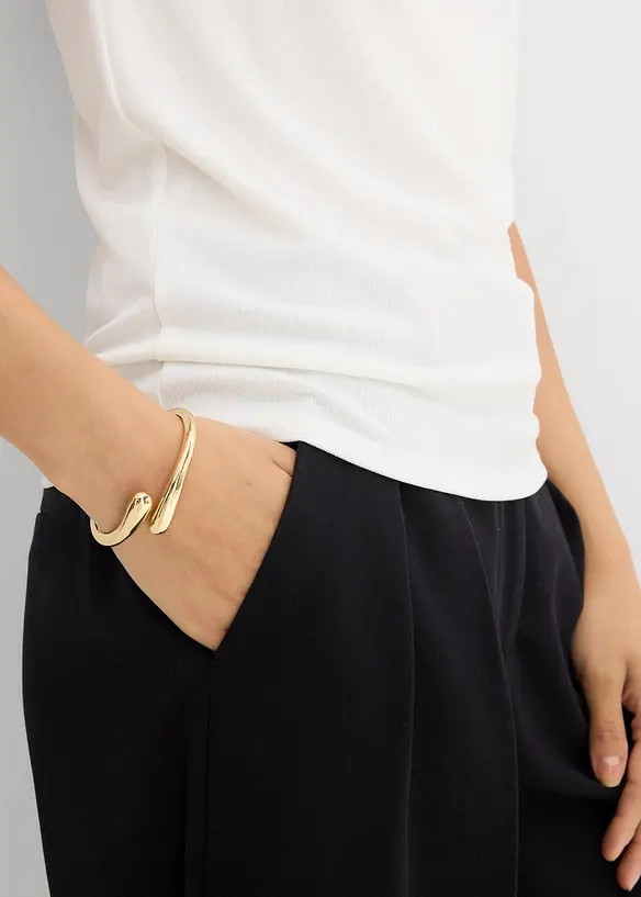 Top côtelé doux en modal mélangé, bonprix