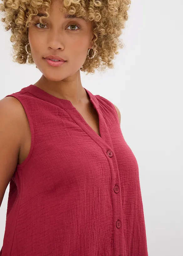 Robe blouse en gaze de coton, bonprix