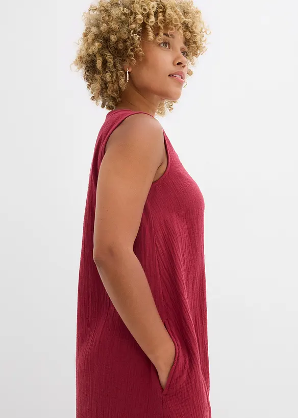 Robe blouse en gaze de coton, bonprix