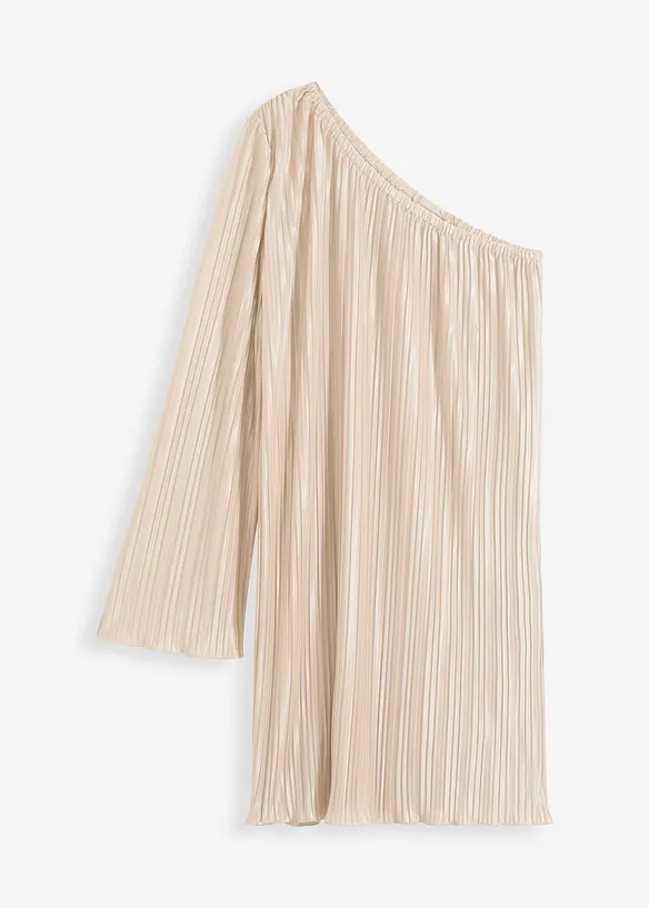 Robe plissée courte, bonprix