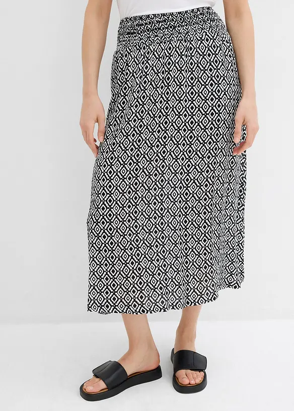 Jupe longue en viscose effet f, bonprix