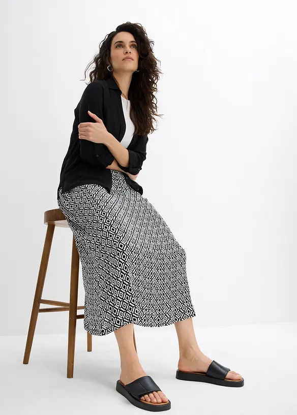 Jupe longue en viscose effet f, bonprix