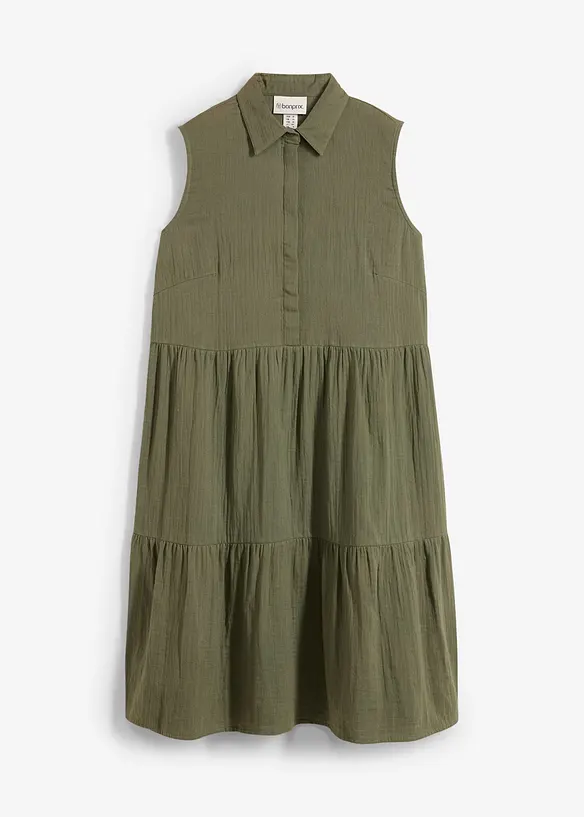 Robe-tunique légère en gaze de coton, bonprix